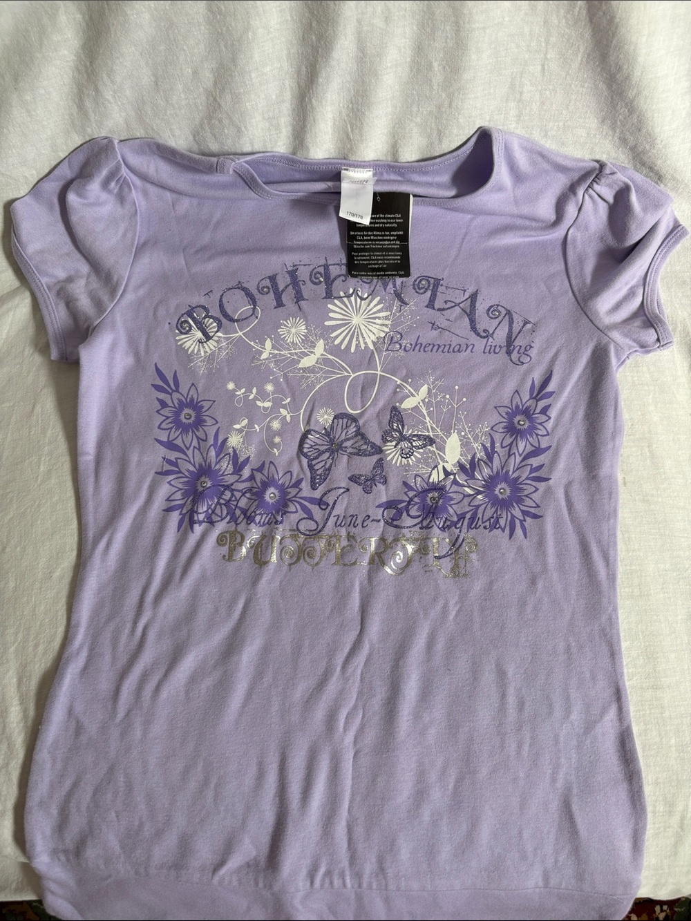 Lavender Graphic Short-Sleeve Tee